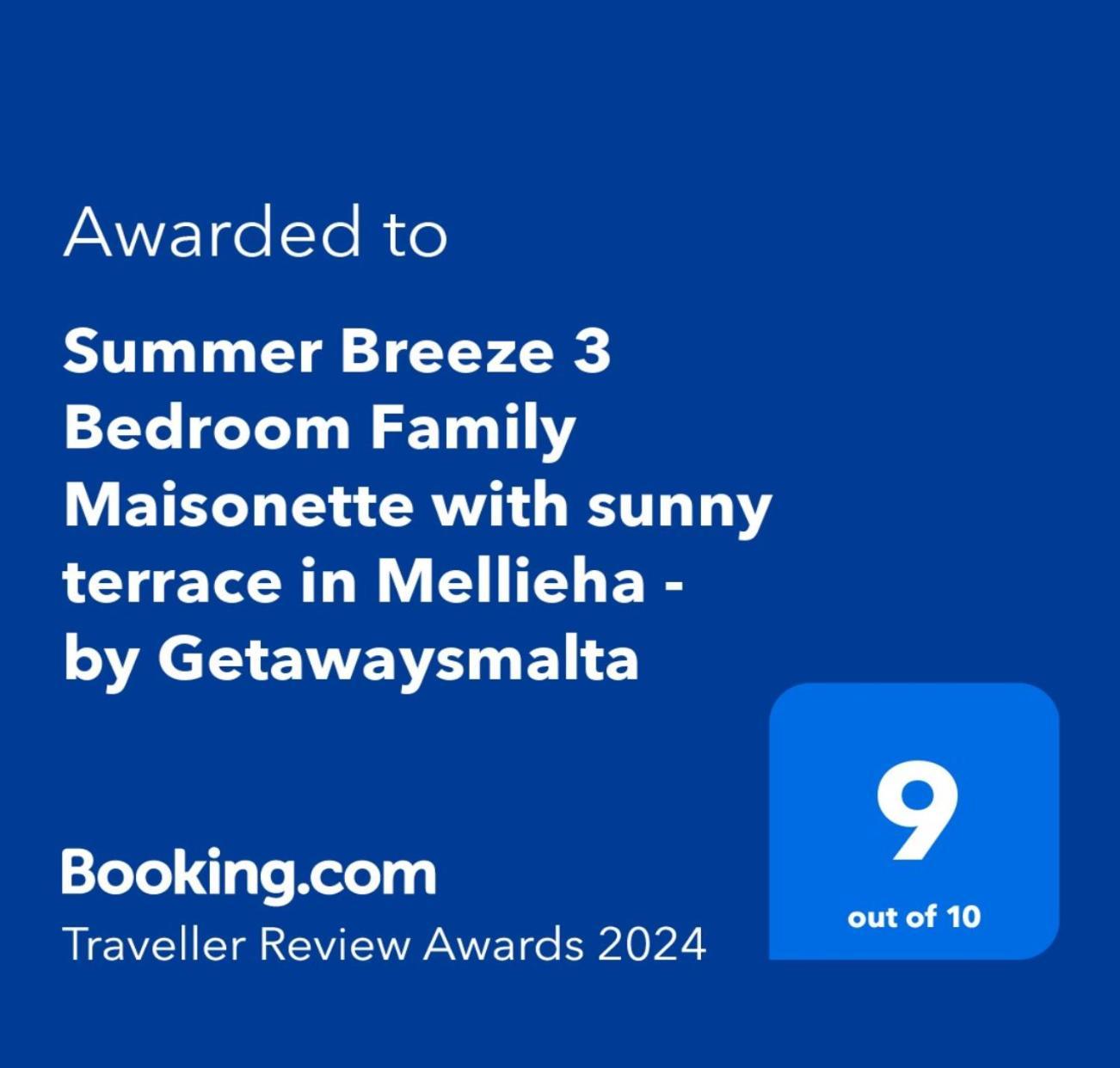 Summer Breeze 3 Bedroom Family Maisonette With Sunny Terrace In Mellieha - By Getawaysmalta Bagian luar foto